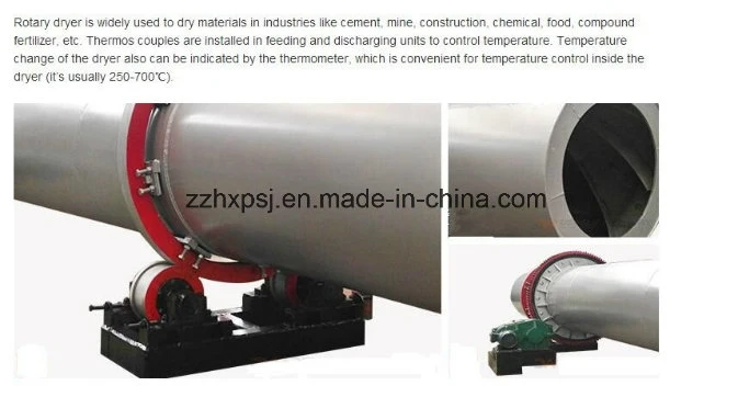 Best Selling ISO Certificated Rotary Dryer for Ore, Sand, Coal, Slurry From China Manufacturer, Rotary Drum Dryer Machine