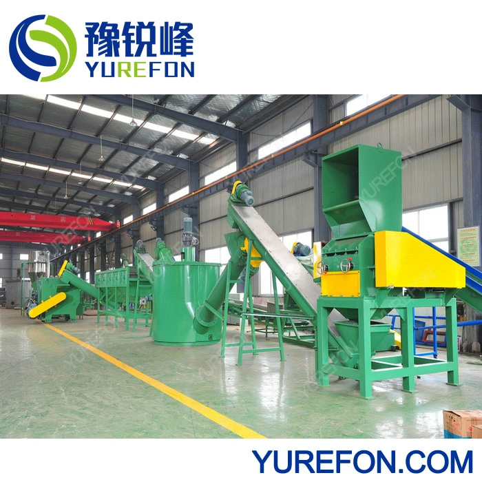 Waste Plastic Pet Bottle Flake/Drum/Pallet/PP/HDPE/LDPE/Rubber/Lump/PVC Pipe/PE Film/Jumbo Woven Bags/Garbage Crushing Crusher Recycling Plant Washing Machine