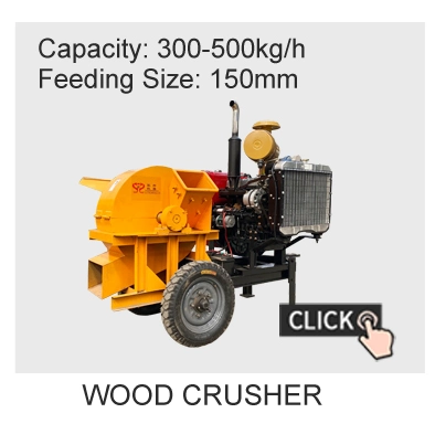 12 Inch Hydraulic Drum Chipper Wood Log Crusher Tree Shredder Machine