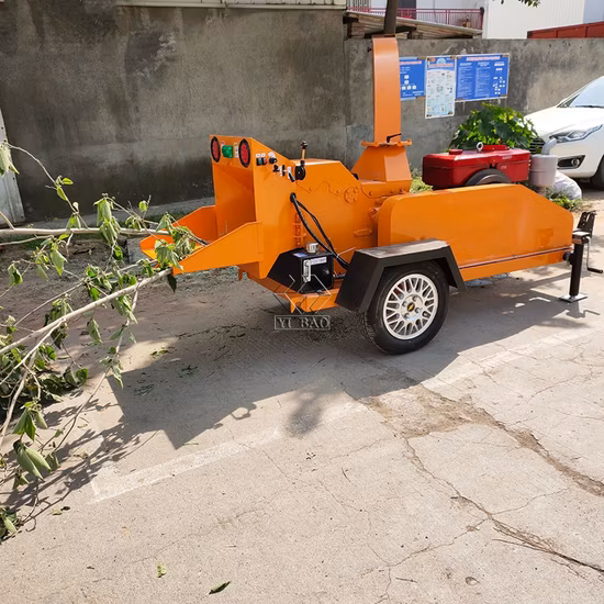 Machine forestière commerciale 40hhp déchiqueteuse à bois de 8 pouces
