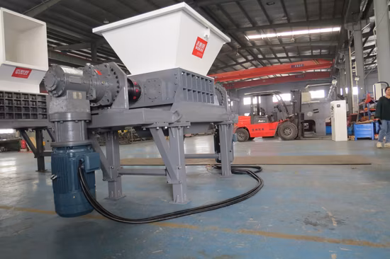 (WT800) Broyeur à bois Double arbre déchiquetage Déchiqueteuse de carrosserie en plastique Déchiqueteur de ferraille